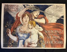 Affiche Originale «3e Emprunt de Défense.. » 1917 WW1 Plakat